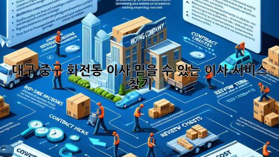대구 중구 화전동 이사, 믿을 수 있는 이사 서비스 찾기